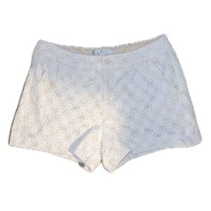 LC Lauren Conrad Beige And White Lace Shorts